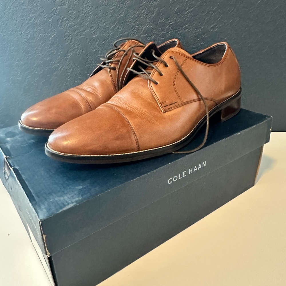 Cole Haan Lenox Hill Cap Ox in British Tan